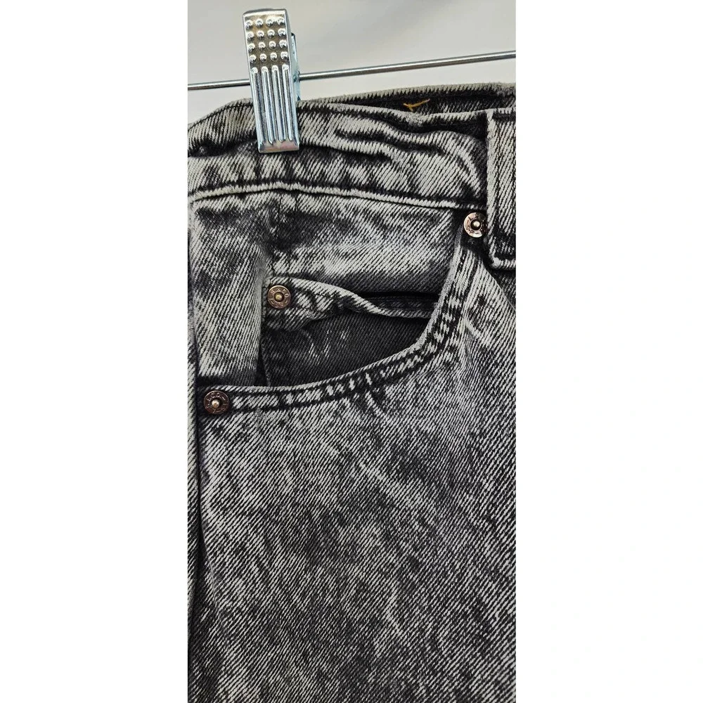Vintage Levis 505 Made In U.S.A. Late 80's Black Wash Straight Leg Jeans 30 X 32